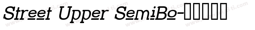 Street Upper SemiBo字体转换